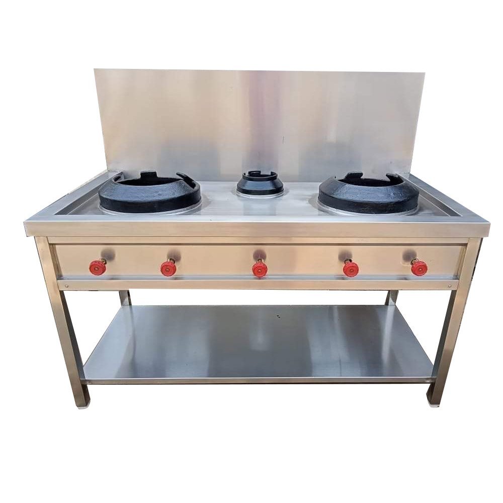 Chinese Cooking Three Burner Range 1