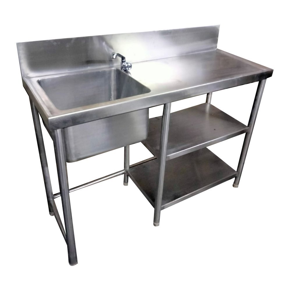 SS Single Bowl Sink Table 1