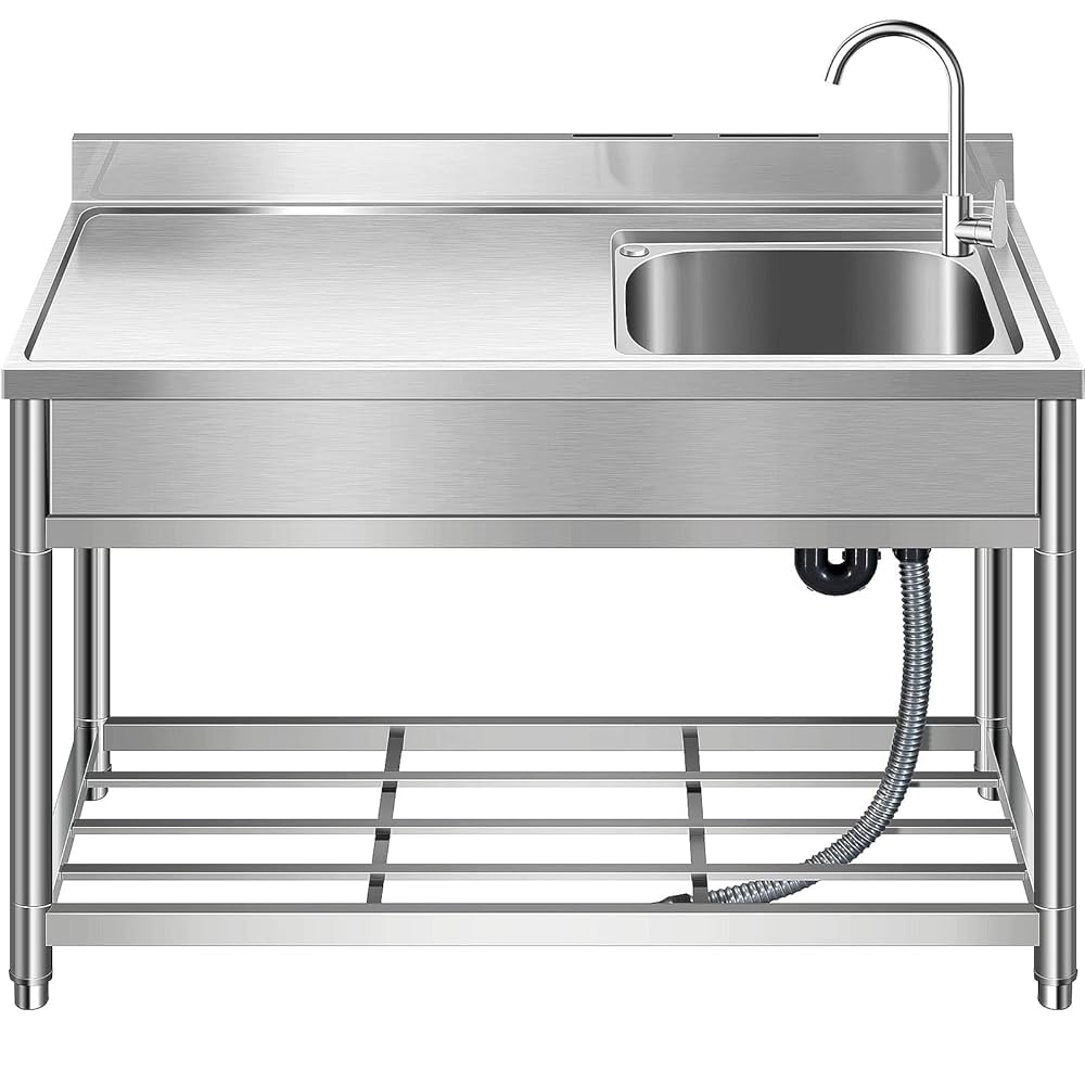 SS Single Bowl Sink Table 2